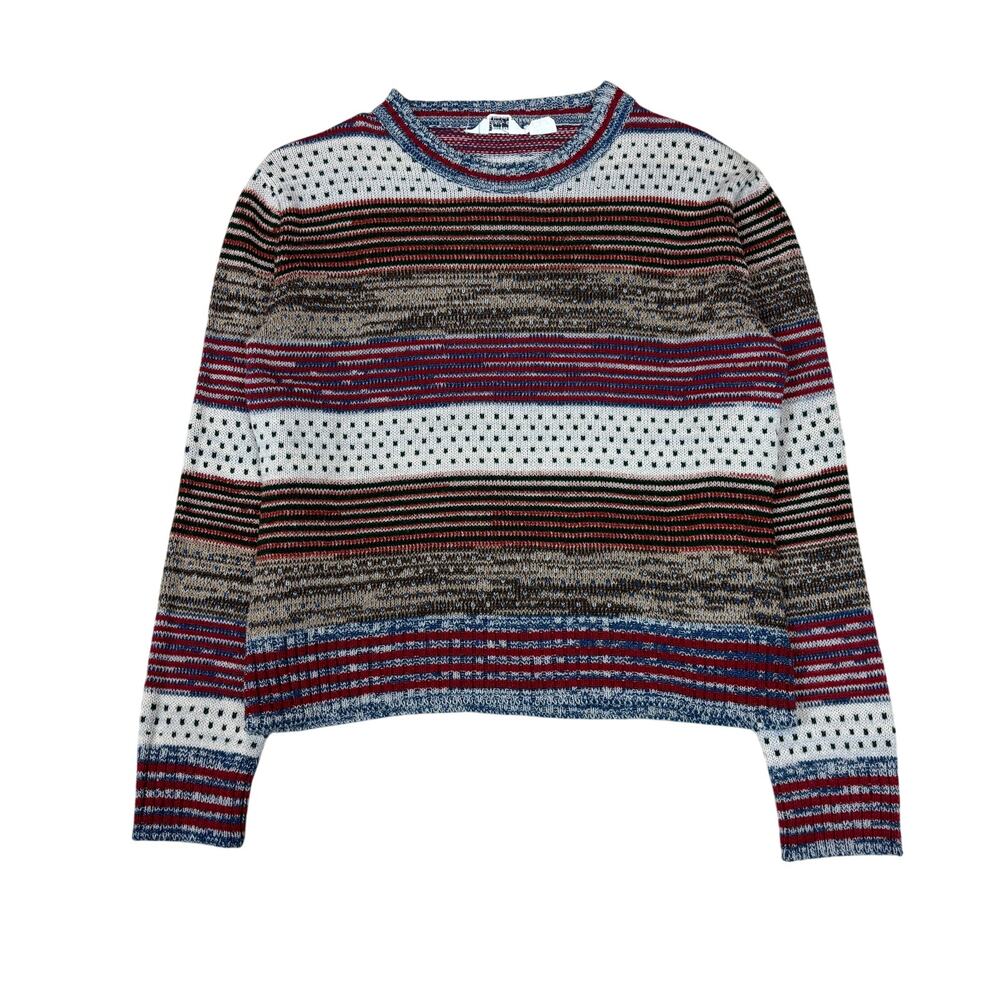 Vintage 60s 70s KMart 3D Stripe Knit Sweater Women's 38